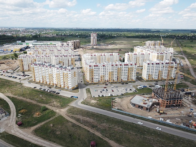 Микрорайон № 1 в новом жилом районе "Амурский" в Центральном АО  г. Омска.